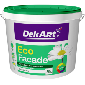 Краска фасадная Eco Facade DekArt матовая, 1 л