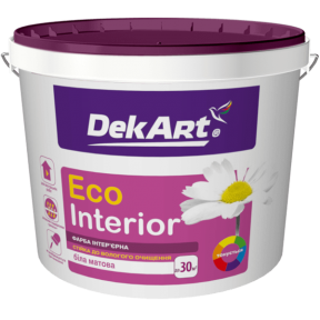 Краска для стен и потолков Eco Interior DekArt матовая, 1 л