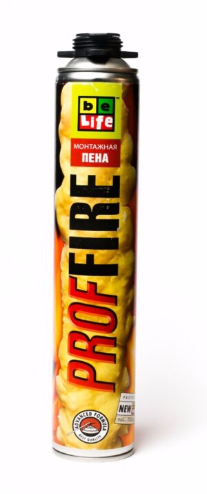 Профессиональная огнестойкая монтажная пена BeLife Pro-FR50 (PROFIRE)