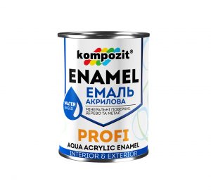 Эмаль акриловая PROFI Kompozit белая глянцевая, 0.3 л