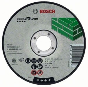 Отрезной круг Bosch камень 115х2.5 мм, 2608600320