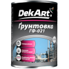 Грунтовка ГФ 021 DekArt красно-коричневая, 0.9 кг