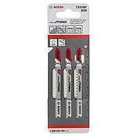 Пилки лобзиковые Bosch 3 шт T102BF CleanPMMA
