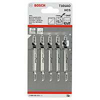 Пилки лобзиковые Bosch 5 шт T 101 AО, HCS