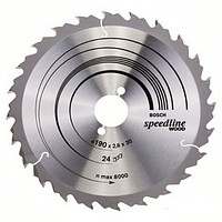 Циркулярный диск Bosch 190×30 24 Speedline