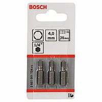 3 биты Bosch HEX 4Х25 XH, 2607001724