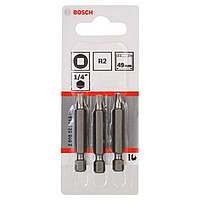 3 биты Bosch R2 Extra Hart 1/4″ E6.3 49 мм, 2608521115