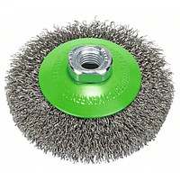 Щетка коническая Bosch М14 0.35X100 мм витая INOX