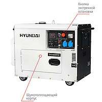 Электрогенератор Hyundai DHY 8000SE