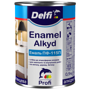 Эмаль ПФ 115 Delfi белая глянцевая, 2.8 кг