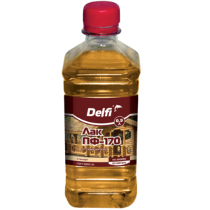 Лак для наружных работ ПФ-170 Delfi, 0.5 л