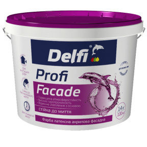 Краска фасадная Profi Facade Delfi матовая, 1.4 кг