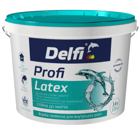 Краска для внутренних работ Profi Latex Delfi матовая, 1.4 кг