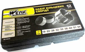 Набор кольцевых пил WERK WE100332 (12 шт)